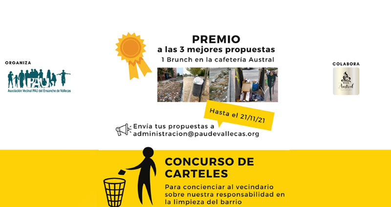 La AAVV del Ensanche convoca un concurso de carteles sobre limpieza