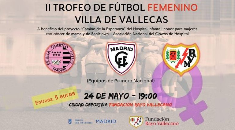 Llega el II Trofeo de Fútbol Femenino de Villa de Vallecas con fines solidarios