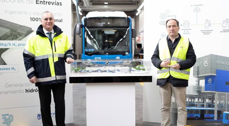 La primera estación de hidrógeno “verde” de Madrid estará en Entrevías