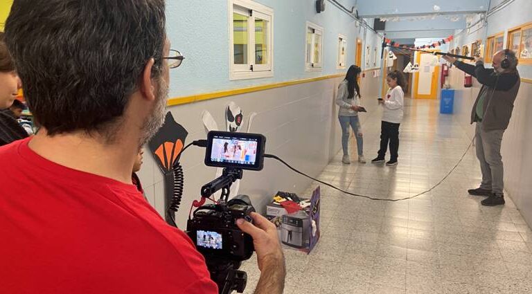 Los alumnos del CEIP Honduras se convierten en actores y directores de su propio corto