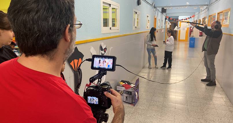 Los alumnos del CEIP Honduras se convierten en actores y directores de su propio corto