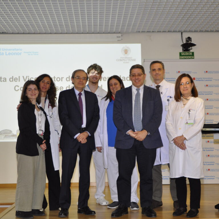 El Hospital Universitario Infanta Leonor celebra un encuentro con el nuevo vicerrector de la Universidad Complutense